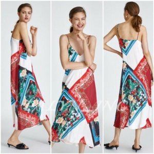 ❤️❤️ZARA PRINTED DRESS WITH STRAPS